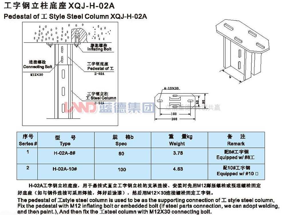 工字鋼立柱底座XQJ-H-2A.jpg